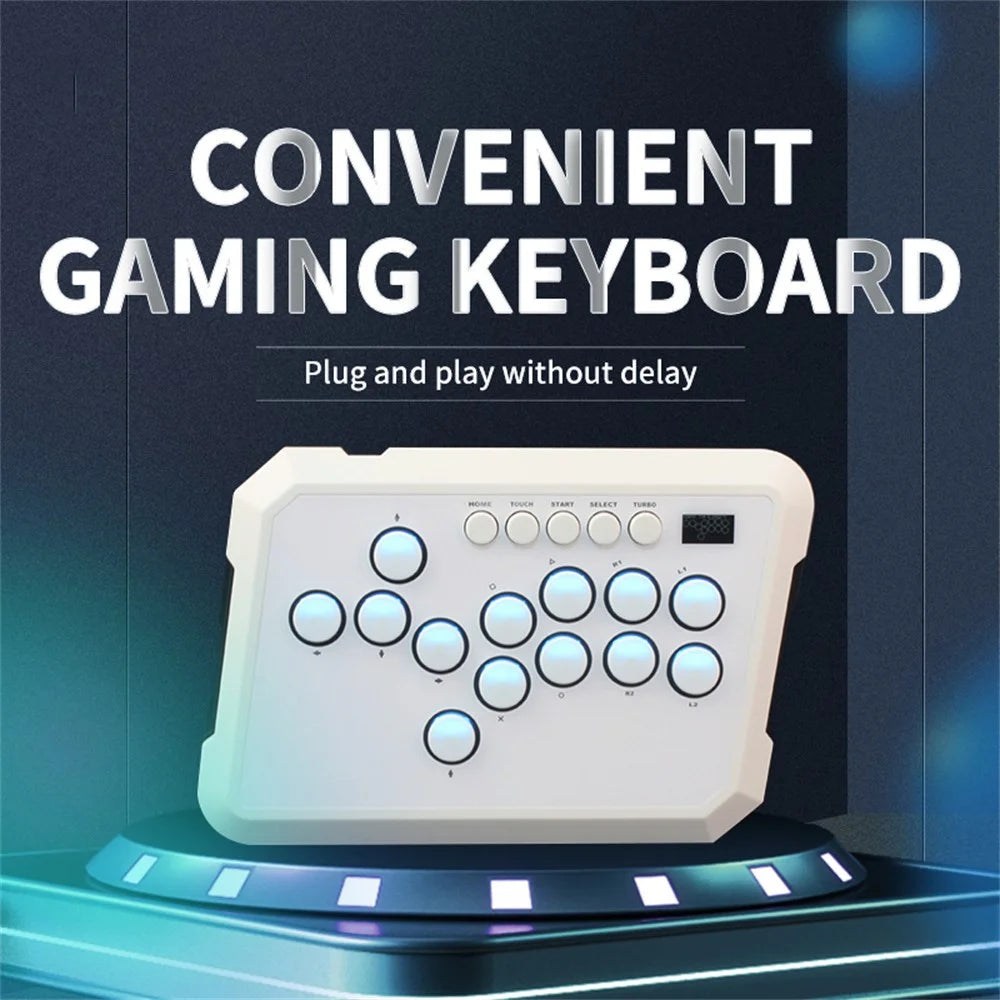 A50 Hitbox Controller Fighting Game Keyboard Button Rim Leverless Joystick for PC / PS4 / PS5 / Steam - 2