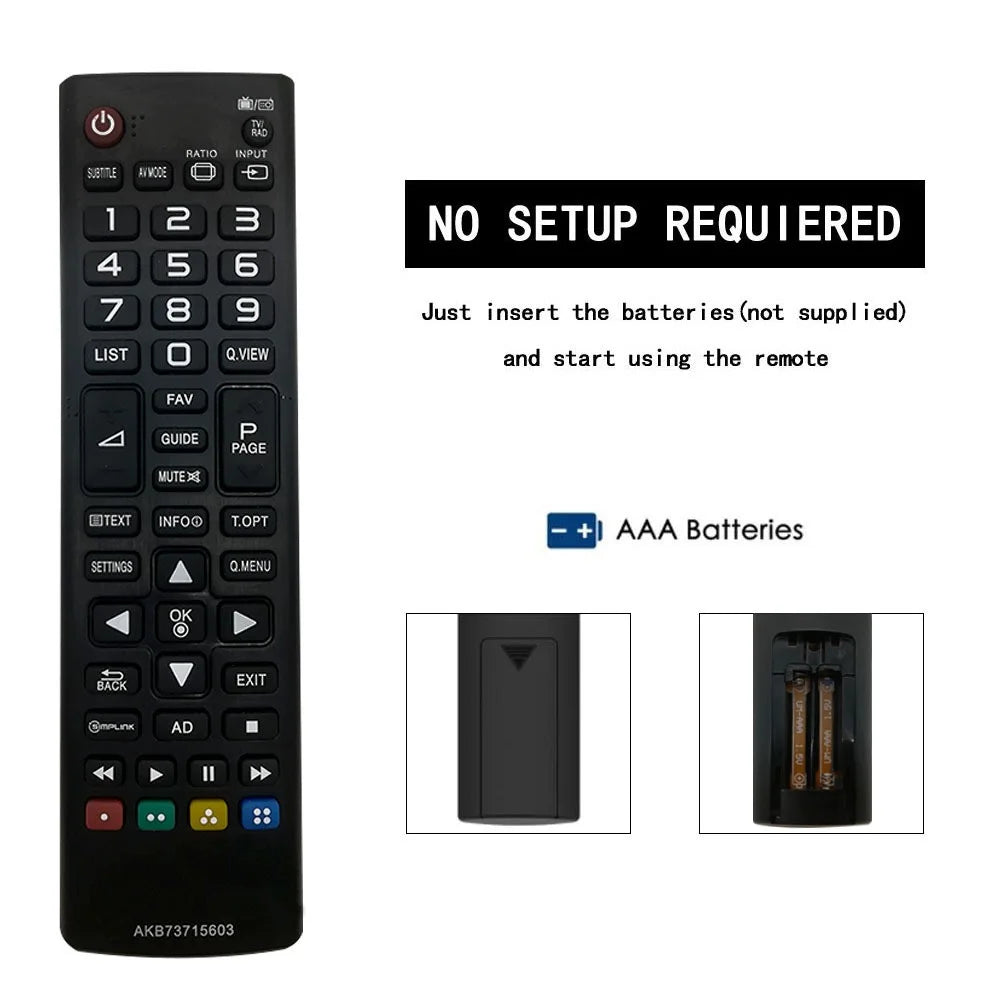 AKB73715603 For LG TV Remote Control Ergonomic Replacement Television Controller - 3