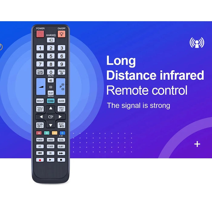 BN59-01015A For Samsung TV Remote Control Battery Operated Ergonomic Replacement Television Controller - 4