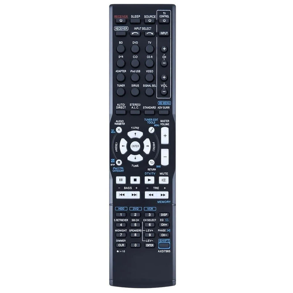 AXD7583 For Pioneer AV Receiver Stereo System Remote Control Ergonomic Replacement Controller - 1