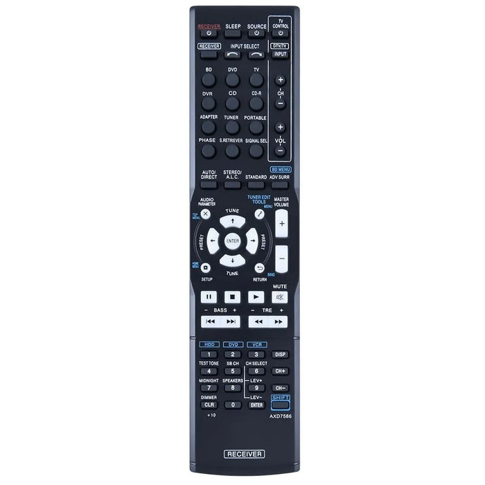 AXD7586 For Pioneer AV Receiver Stereo System Remote Control Ergonomic Replacement Controller - 1