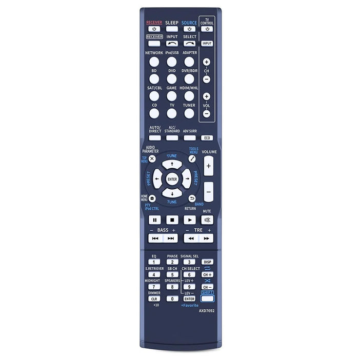 AXD7692 For Pioneer AV Receiver Stereo System Remote Control Ergonomic Replacement Controller - 1