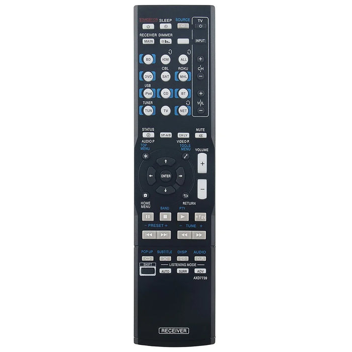 AXD7739 For Pioneer AV Receiver Stereo System Remote Control Ergonomic Replacement Controller - 2