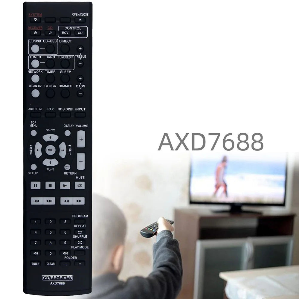 AXD7688 For Pioneer AV Receiver Stereo System Remote Control Ergonomic Replacement Controller - 5