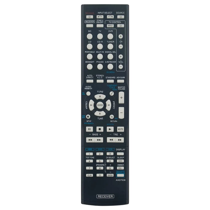AXD7536 For Pioneer AV Receiver Stereo System Remote Control Ergonomic Replacement Controller - 3