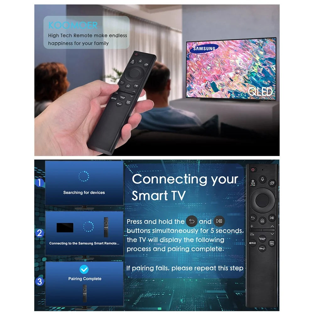 BN59-01385A For Samsung TV Remote Control Solar Powered Voice Control Replacement Controller - Black - 5