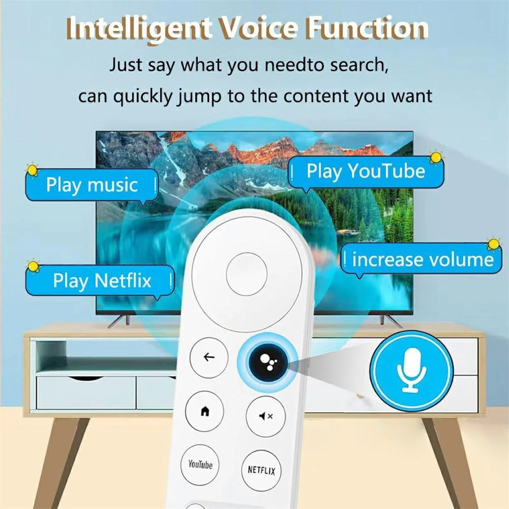 G9N9N For Google TV Ergonomic Remote Control Infrared Voice Enabled Handheld Controller - 3