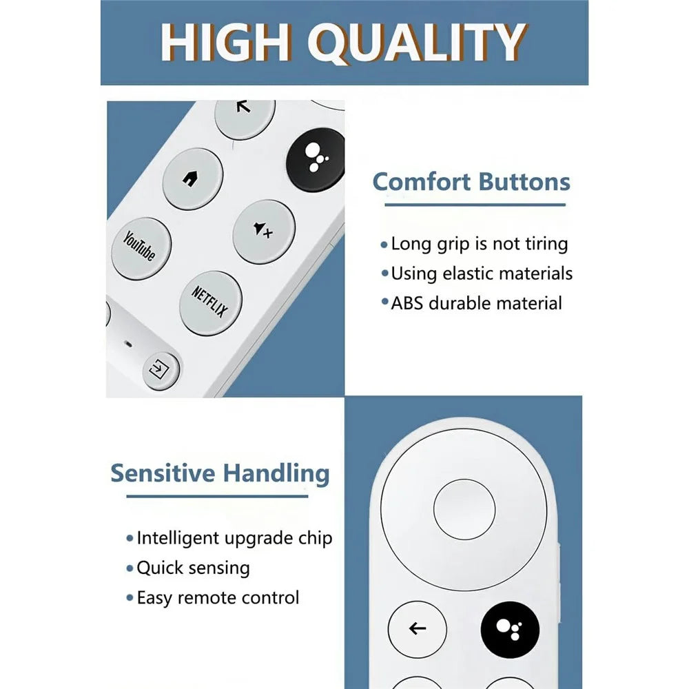 G9N9N For Google TV Ergonomic Remote Control Infrared Voice Enabled Handheld Controller - 5