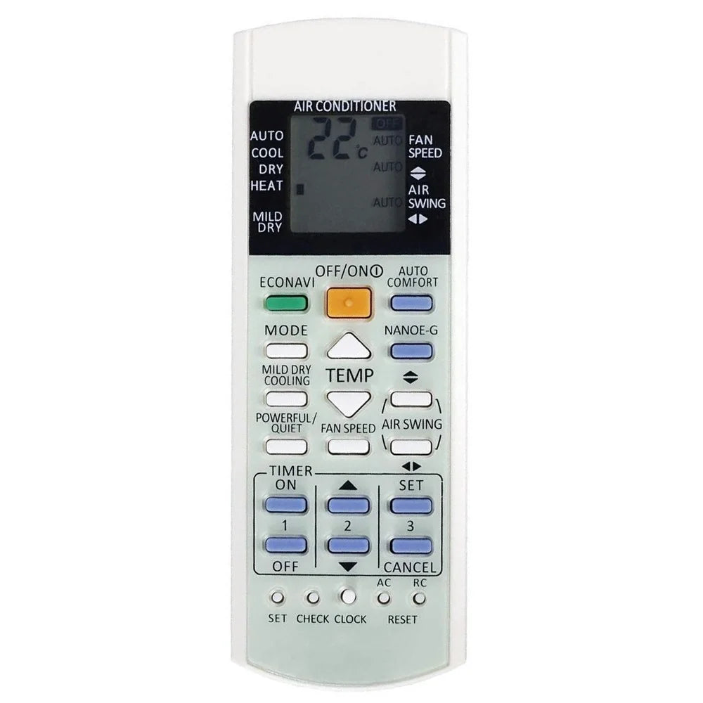 A75C3706 For Panasonic Air Conditioner Remote Control Ergonomic Replacement Wireless Controller - 1