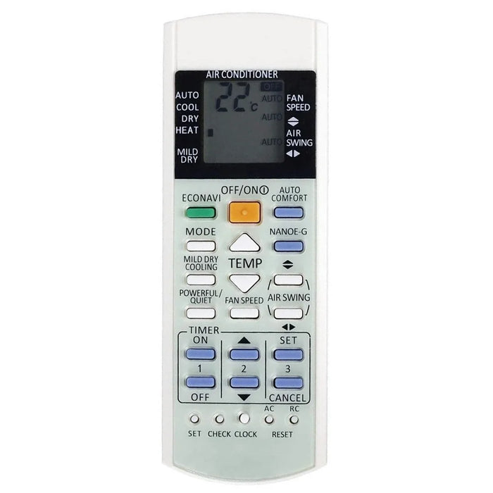 A75C3706 For Panasonic Air Conditioner Remote Control Ergonomic Replacement Wireless Controller - 1