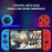 G90 7 Inch IPS HD Screen Handheld Game Console Multi-System Emulator Arcade Gaming Controller - Red+Blue - 6