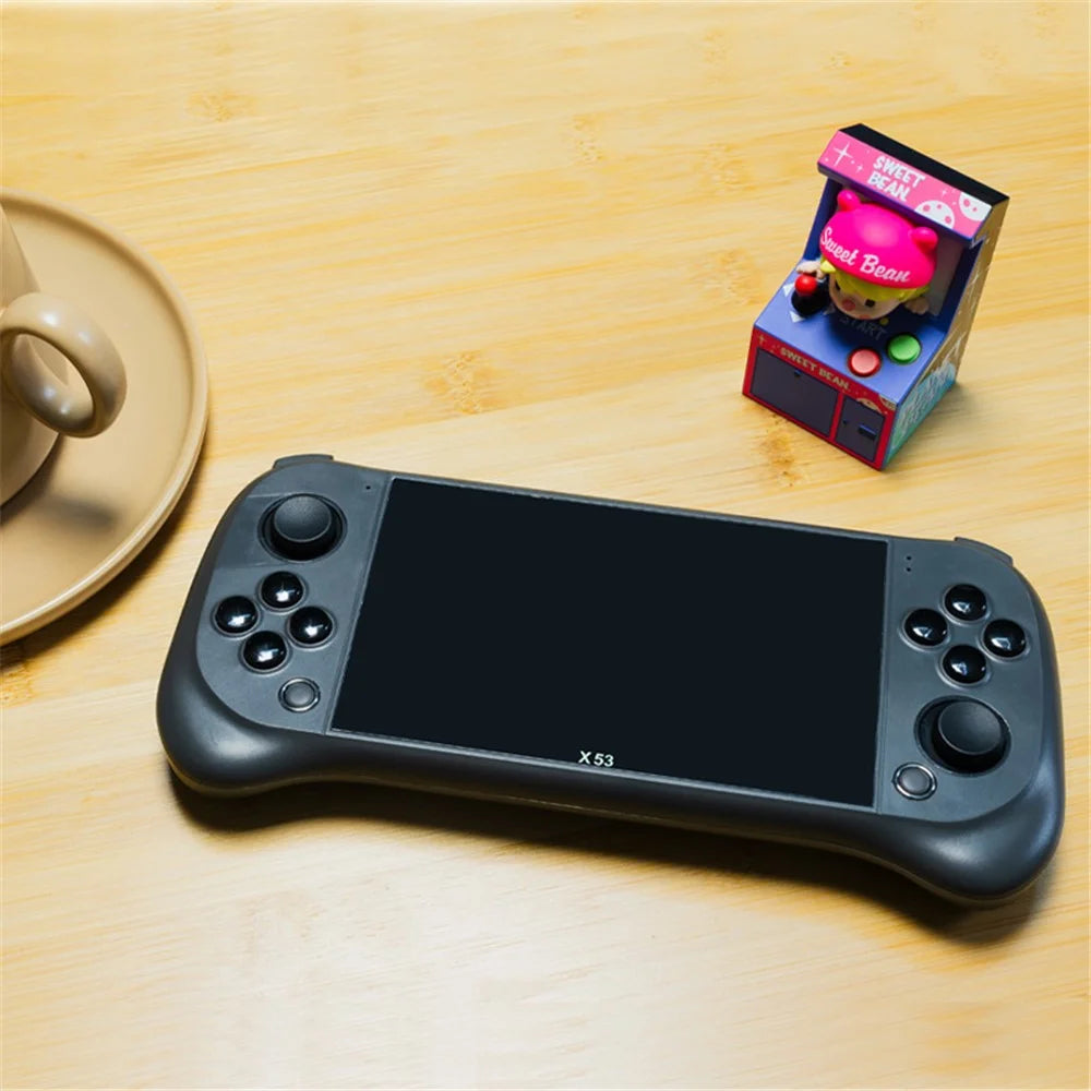 X53 5.1 Inch IPS HD Screen Handheld Game Console Retro Arcad Gaming Controller Support TV Output - Black - 2