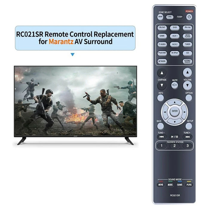 RC021SR For Marantz Amplifier Remote Control Battery Operated Replacement Controller - 2