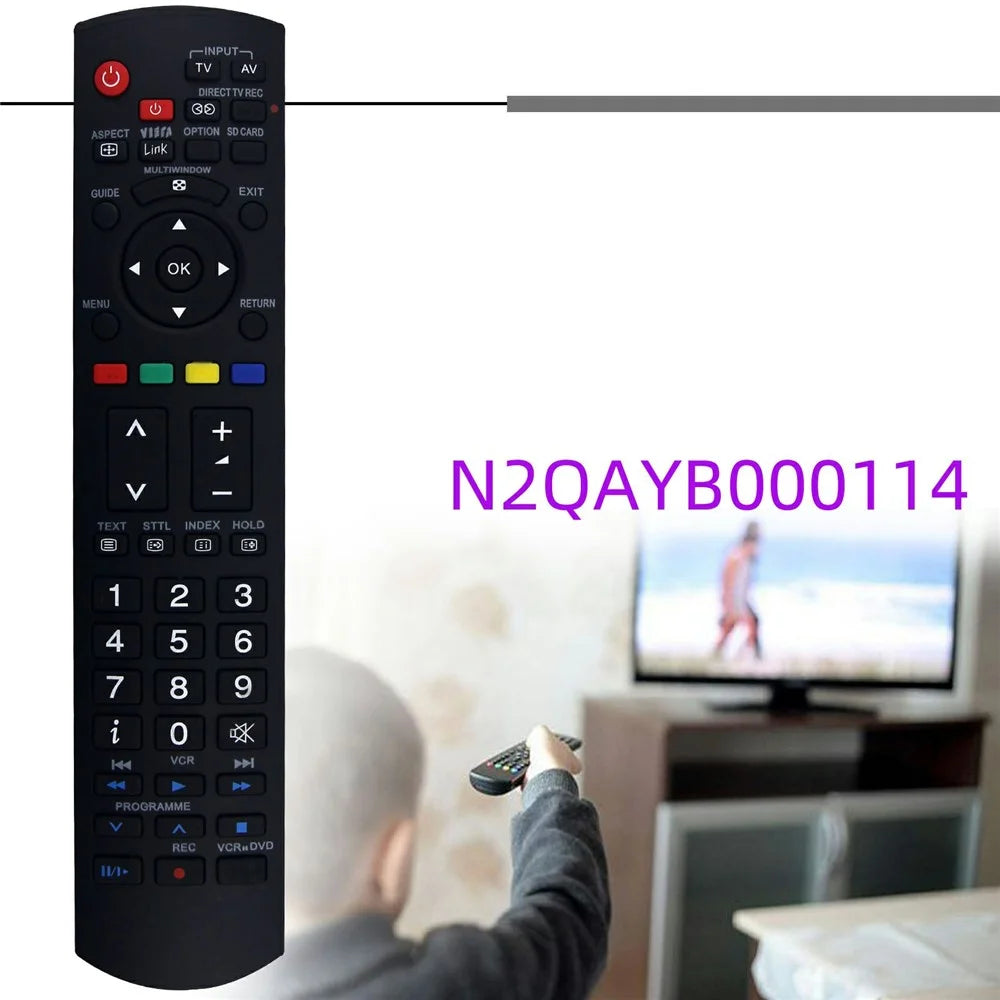 N2QAYB000114 For Panasonic TV Remote Control Replacement Universal Wireless Controller - 5