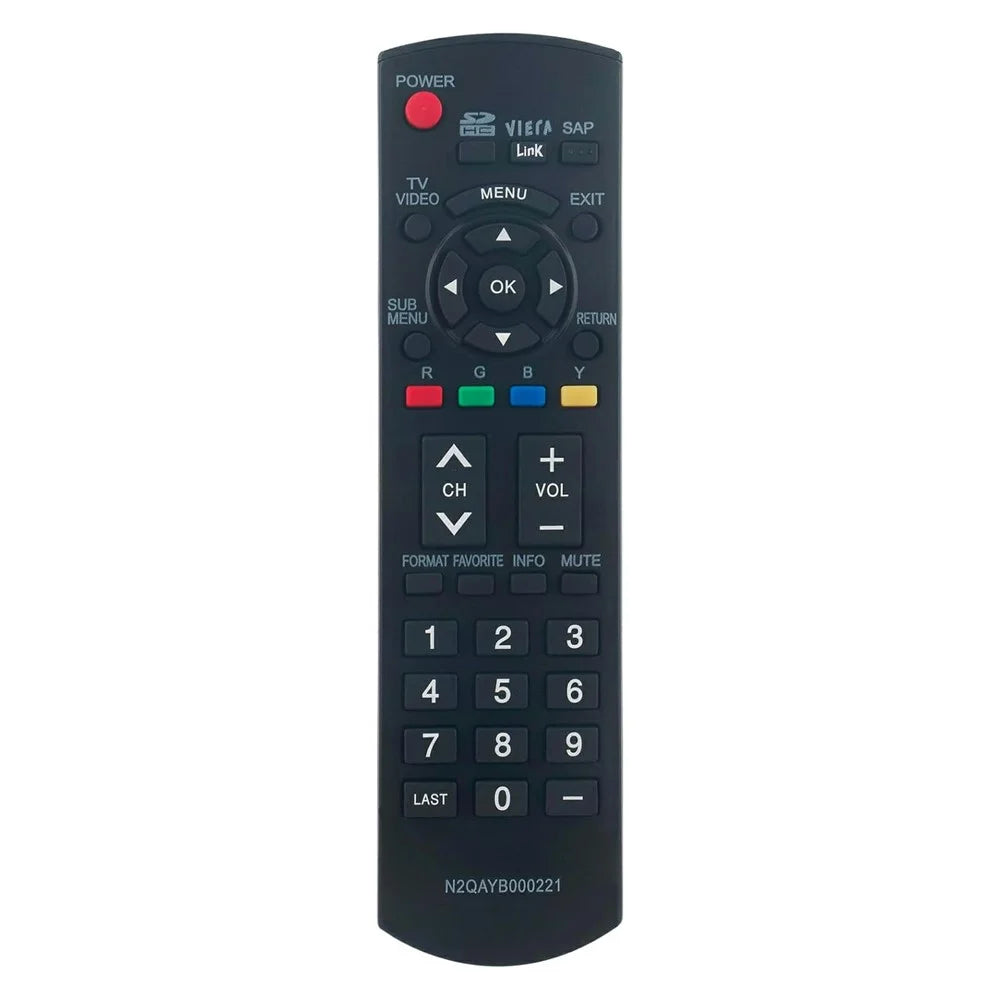 N2QAYB000221 For Panasonic TV Remote Control Replacement 1-10m Range Wireless Controller - 1