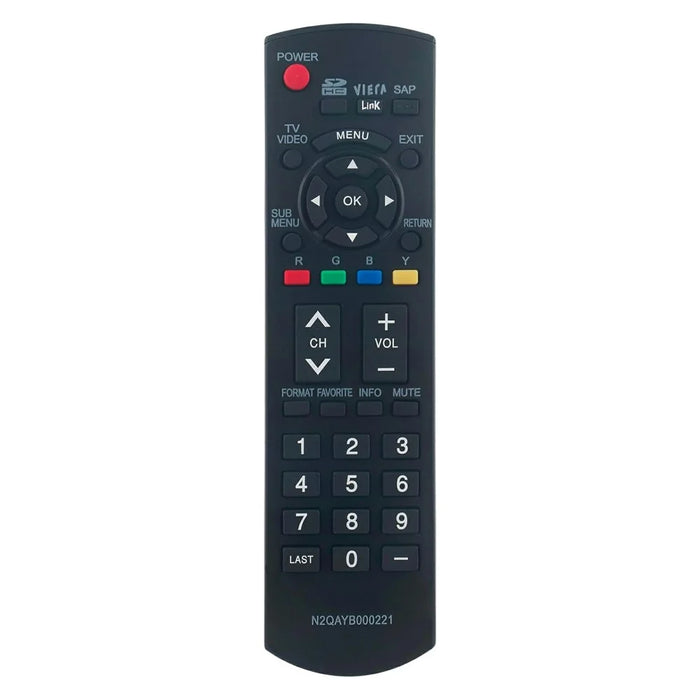 N2QAYB000221 For Panasonic TV Remote Control Replacement 1-10m Range Wireless Controller - 1