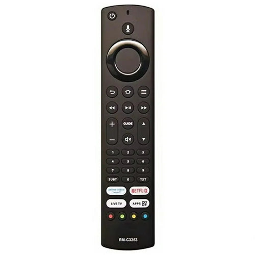 RM-C3253 For JVC TV Remote Control Voice Activated Replacement Ergonomic Television Controller - 1