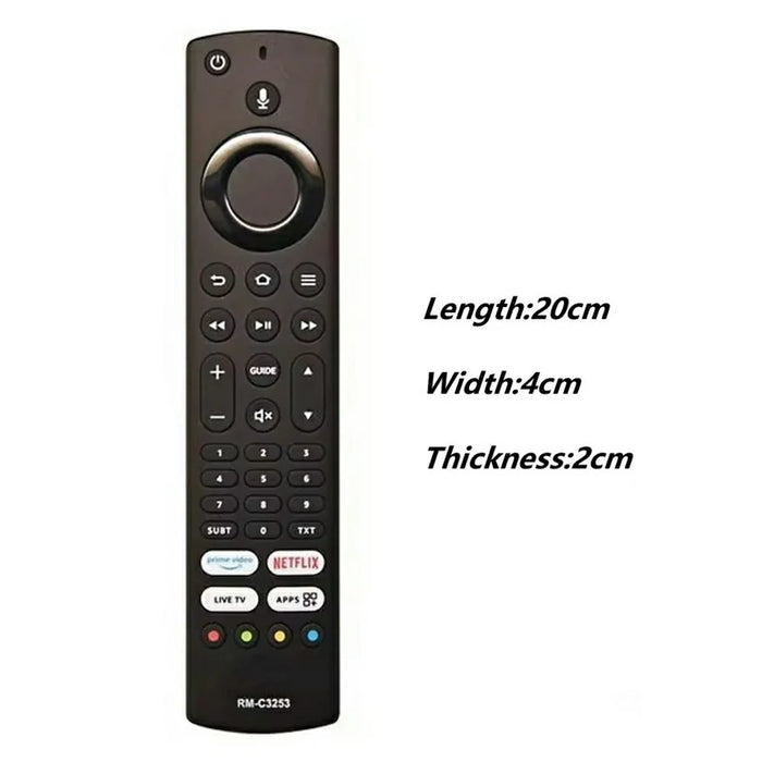 RM-C3253 For JVC TV Remote Control Voice Activated Replacement Ergonomic Television Controller - 5