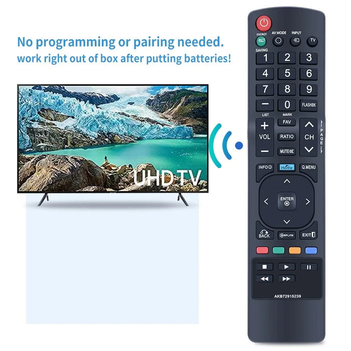 AKB72915239 For LG TV Remote Control Replacement 10m Range Ergonomic Controller - 2