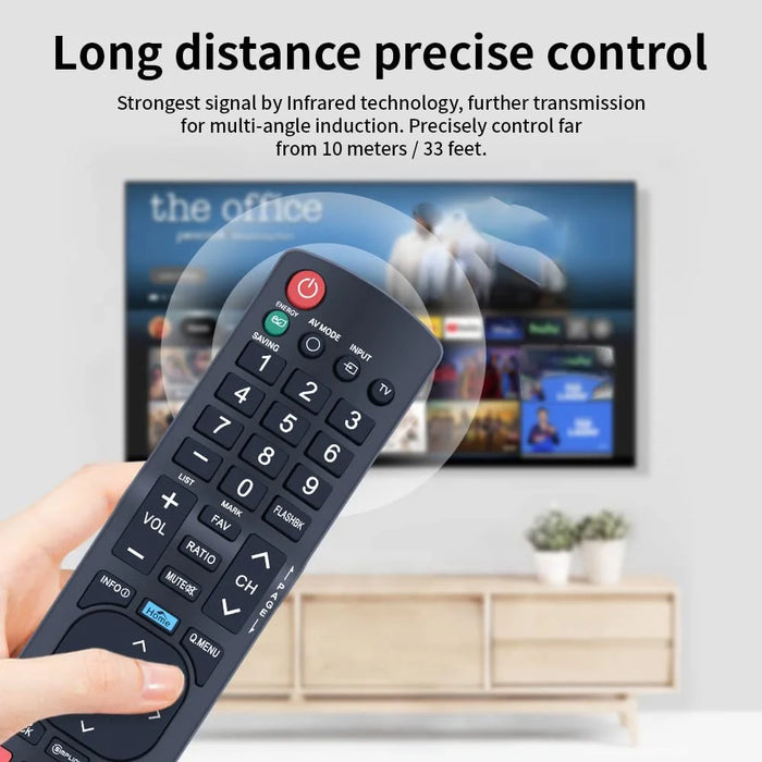 AKB72915239 For LG TV Remote Control Replacement 10m Range Ergonomic Controller - 4