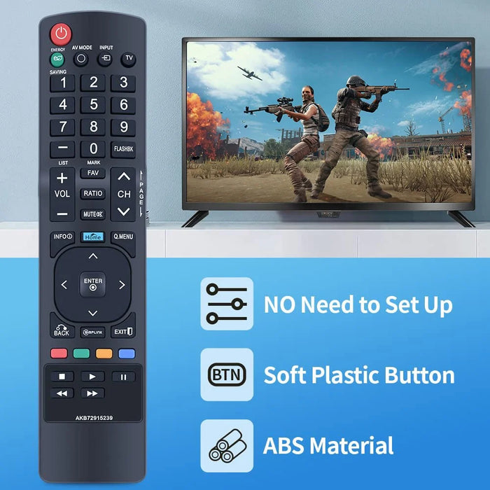 AKB72915239 For LG TV Remote Control Replacement 10m Range Ergonomic Controller - 5
