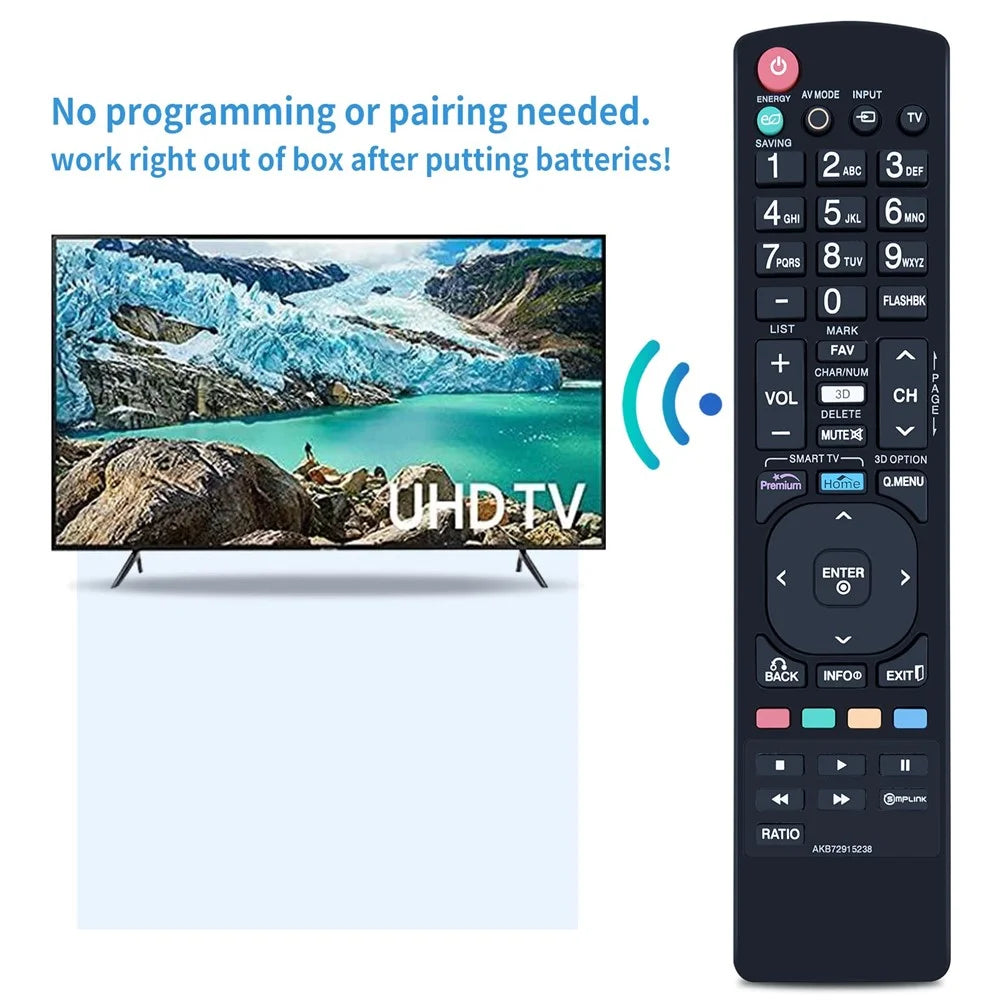 AKB72915238 For LG TV Remote Control Replacement AAA Battery Operated Wireless Controller - 3