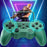 Q20 Handheld Game Console Retro Mini Arcade Machine with Game Card Slot, Dual Controllers - Green - 2