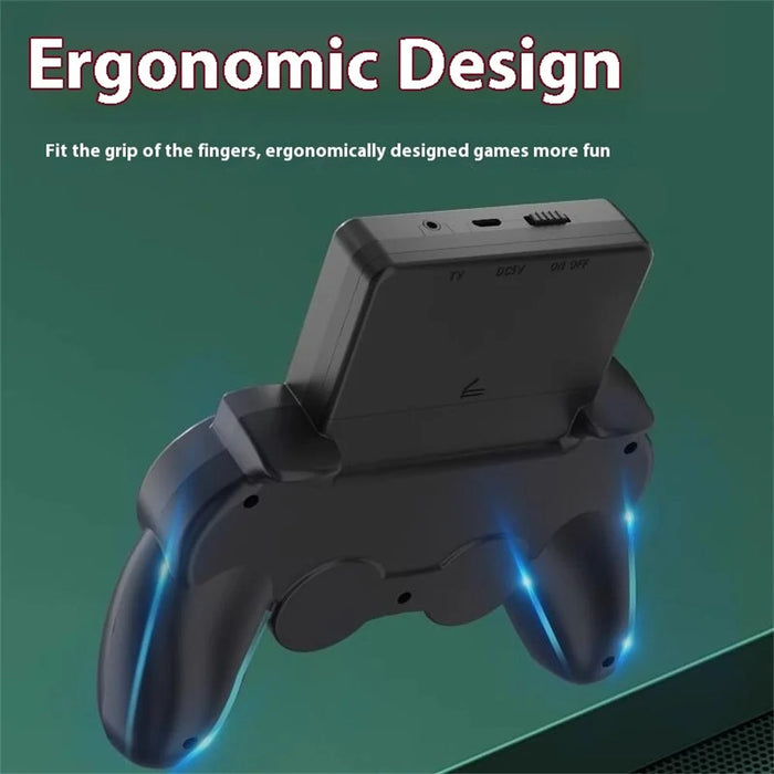 Q20 Handheld Game Console Retro Mini Arcade Machine with Game Card Slot, Dual Controllers - Green - 5