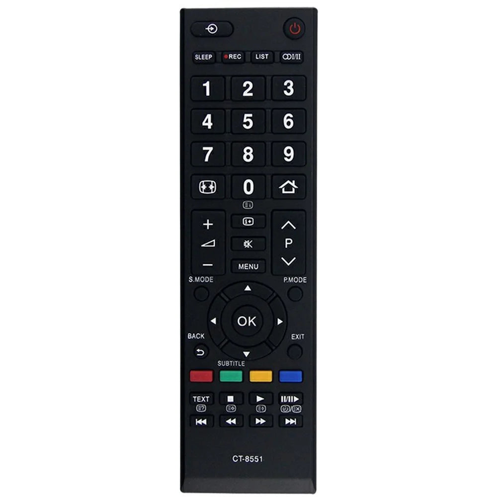 CT-8551 For Toshiba TV Ergonomic Remote Control Universal Replacement Controller - 1