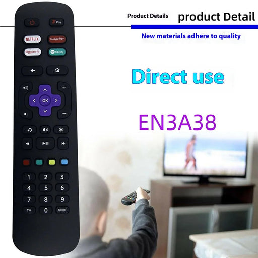 EN3A38 For Hisense TV Remote Control Replacement Remote Ergonomic Handheld Controller - 2
