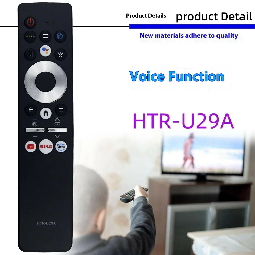 HTR-U29A For Haier TV Voice Control Replacement Remote Ergonomic Handheld Remote Control - 2