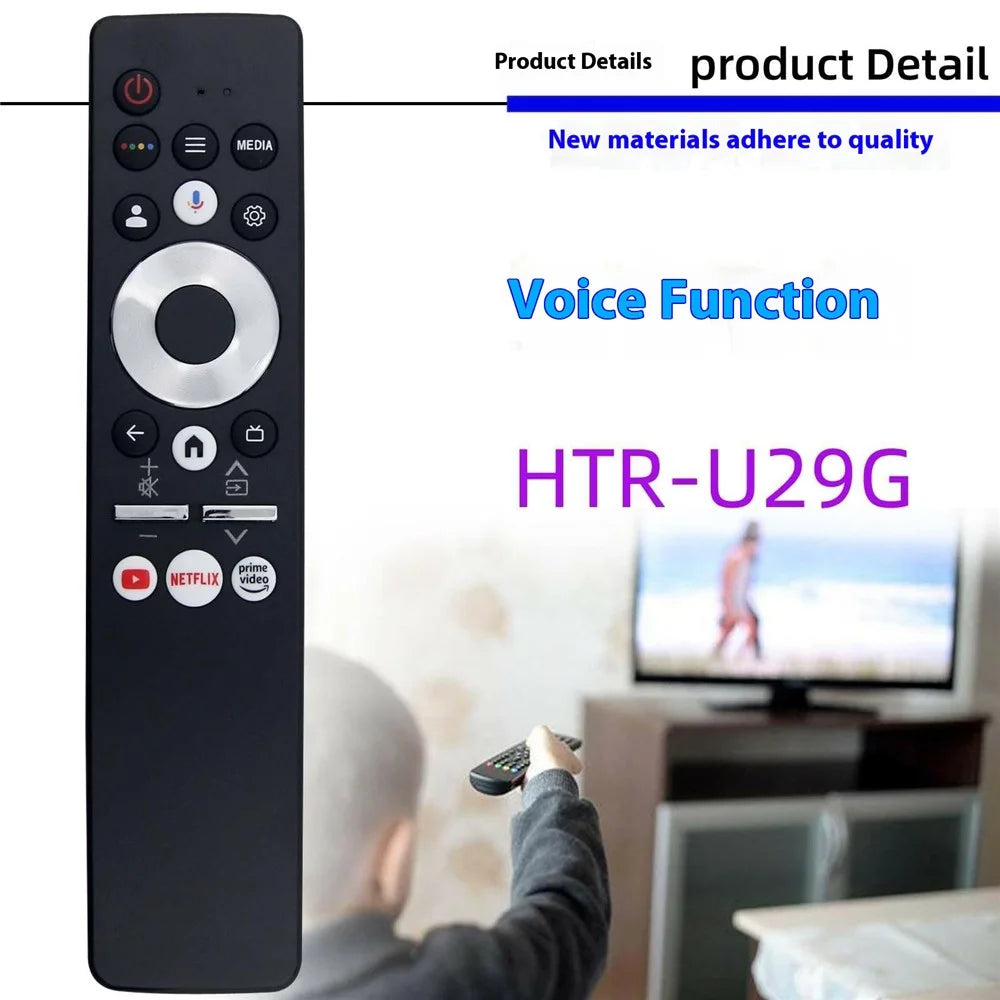 HTR-U29G For Haier TV Voice Control Replacement Remote Ergonomic Handheld Remote Control - 2