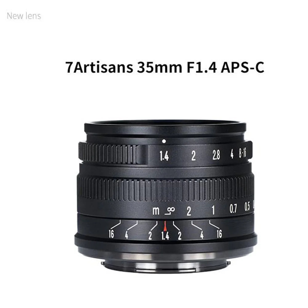7ARTISANS 35mm F1.4 Wide Angle Lens APS-C Large Aperture Manual Focus Camera Lens for Sony E/Nikon Z/Canon EOS M/Fuji X - 4