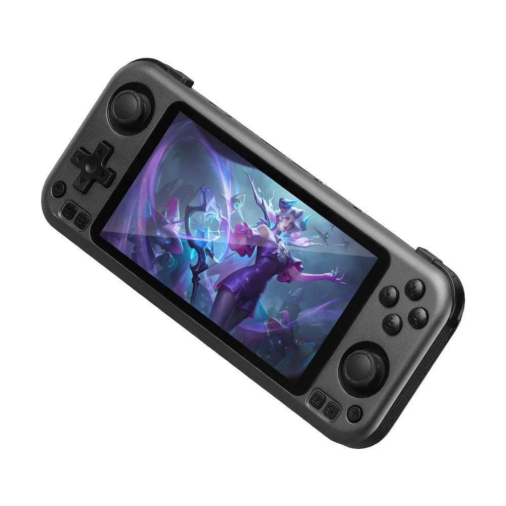 R50PRO 5.0 Inch HD Screen Retro Game Console Android System Handheld Gamepad with 64G TF Card - Titanium Grey - 1