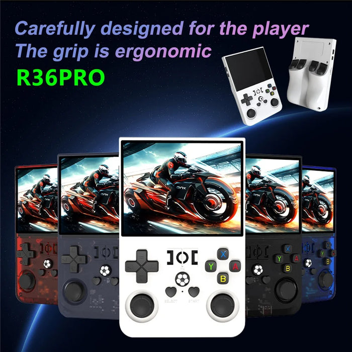 R36 PRO 64G Retro 3.5 Inch Screen Handheld Gaming Console Portable Arcade Game Machine - White - 5