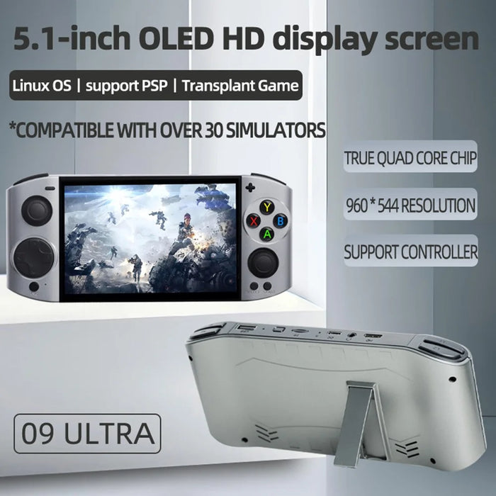 XY-09 Ultra 64G Handheld Game Console 5.1 Inch HD Screen Retro Arcade Emulator Game Machine - 3