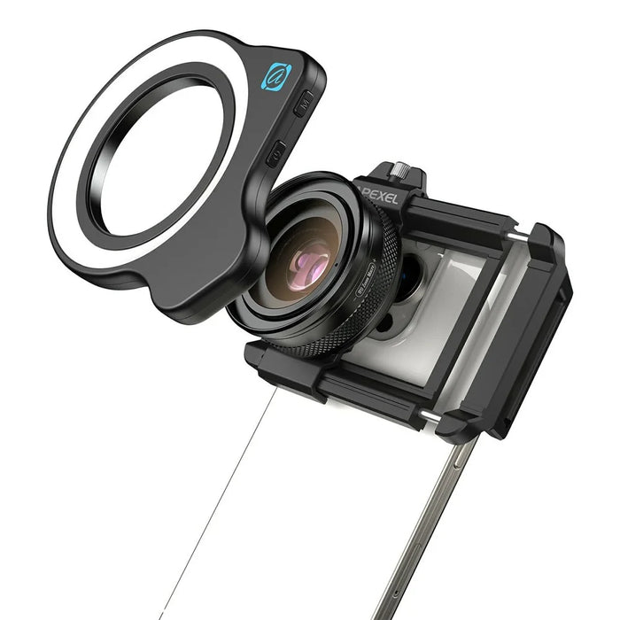 APEXEL APL-ZM100FL26 Professional Zoom Macro Lens with Ring Light for Insect / Flower Photography Smartphone HD Macro - 2