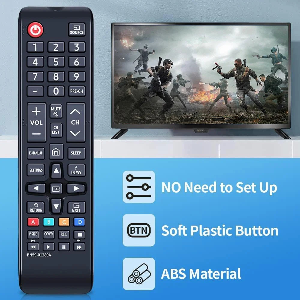 BN59-01289A For Samsung TV Remote Control Replacement Battery Operated Ergonomic Wireless Controller - 5
