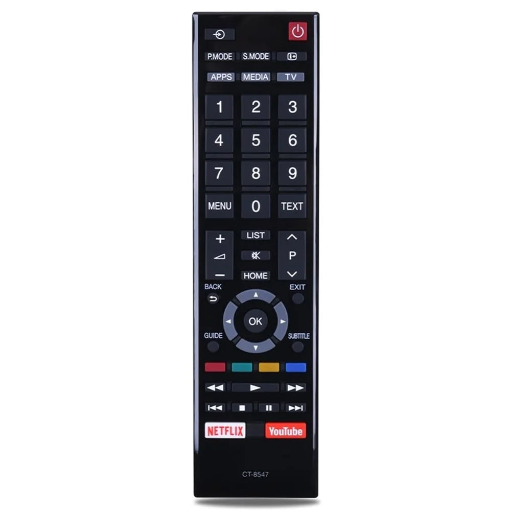 CT-8547 For Toshiba TV Remote Control 1-10m Range Infrared Replacement Controller - 1