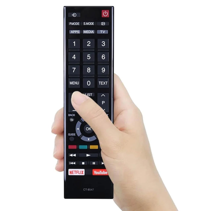 CT-8547 For Toshiba TV Remote Control 1-10m Range Infrared Replacement Controller - 3
