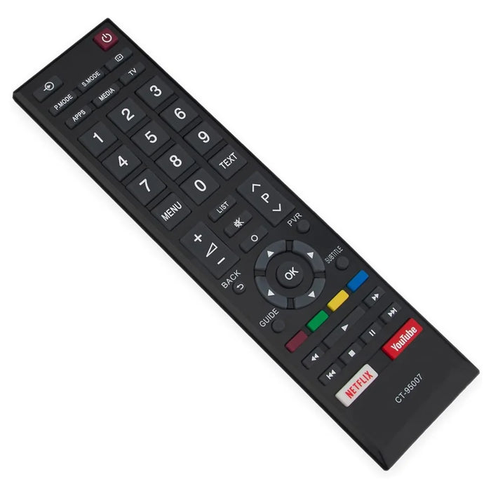 CT-95007 For Toshiba TV Remote Control 1-10m Range Infrared Replacement Controller - 3