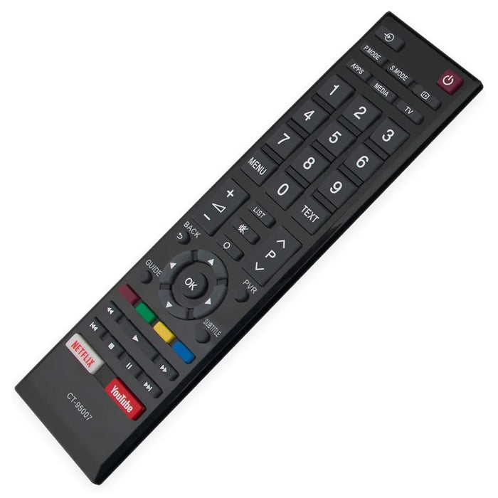 CT-95007 For Toshiba TV Remote Control 1-10m Range Infrared Replacement Controller - 4