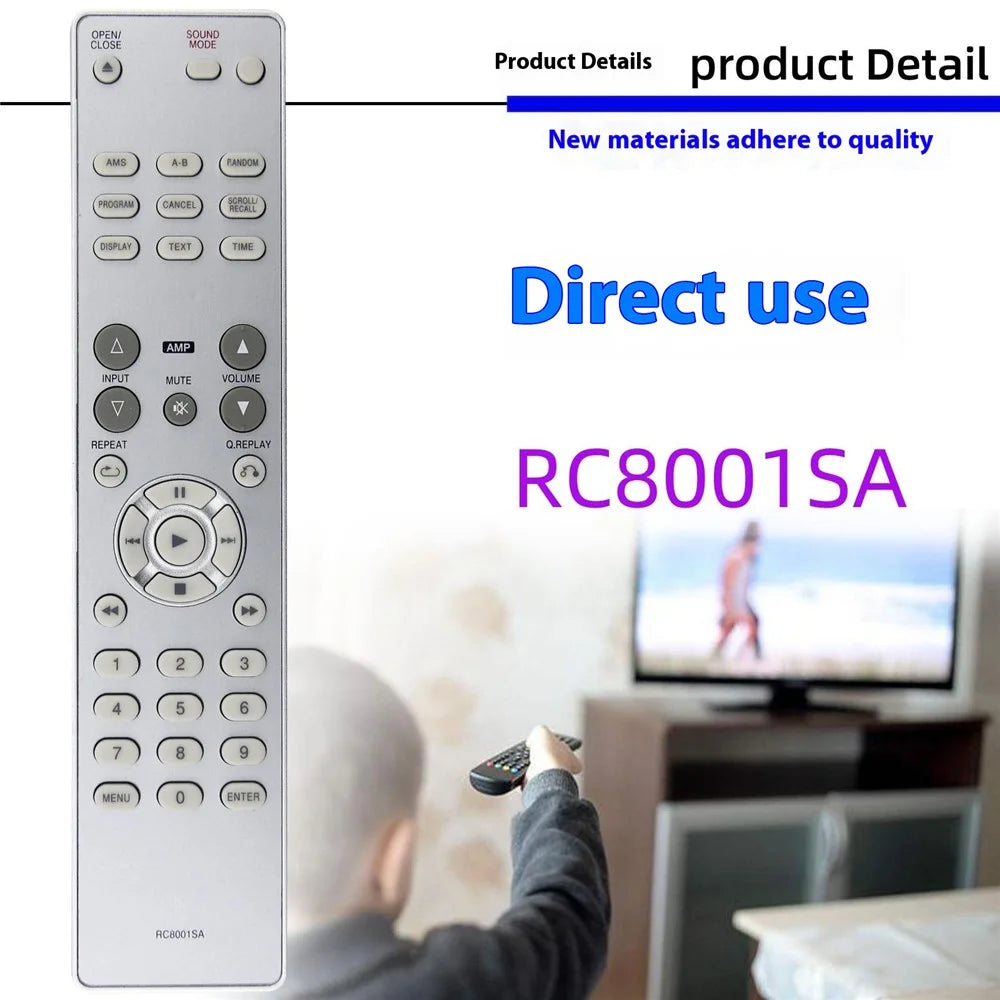 RC8001SA For Marantz CD Player Remote Control Replacement 1-10m Range Infrared Controller - 2