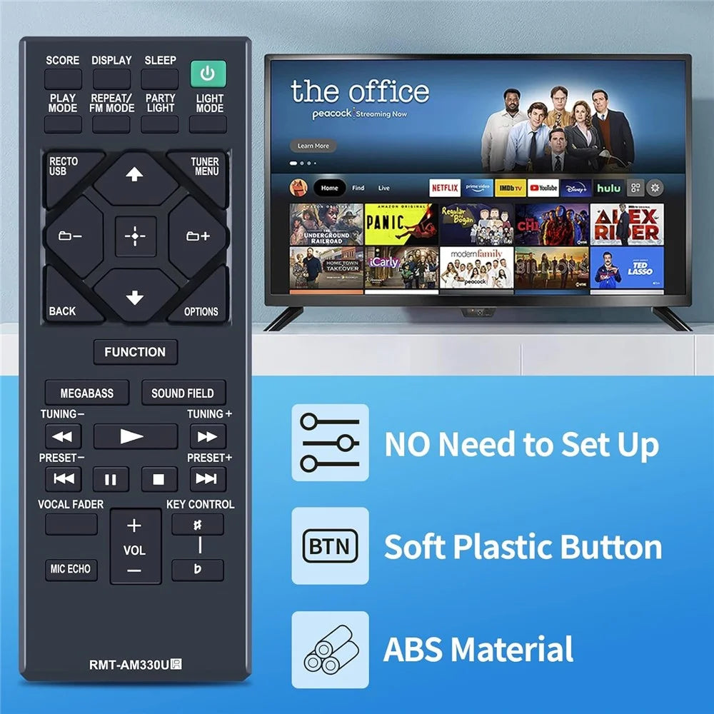 RMT-AM330U For Sony Home Audio System Infrared Remote Control Replacement Handheld Controller - 3