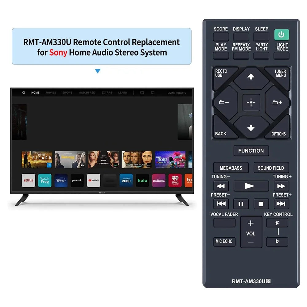 RMT-AM330U For Sony Home Audio System Infrared Remote Control Replacement Handheld Controller - 5