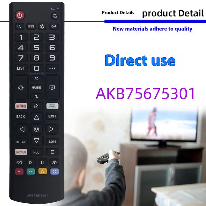 AKB75675301 For LG TV Remote Control 10m Range Infrared Wireless Controller - 2