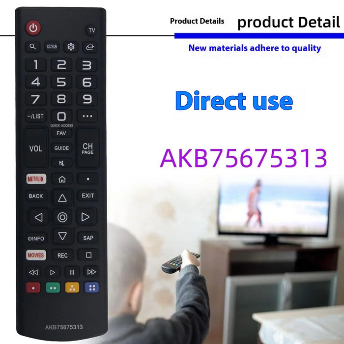 AKB75675313 For LG TV Remote Control Infrared Wireless Replacement Controller - 2