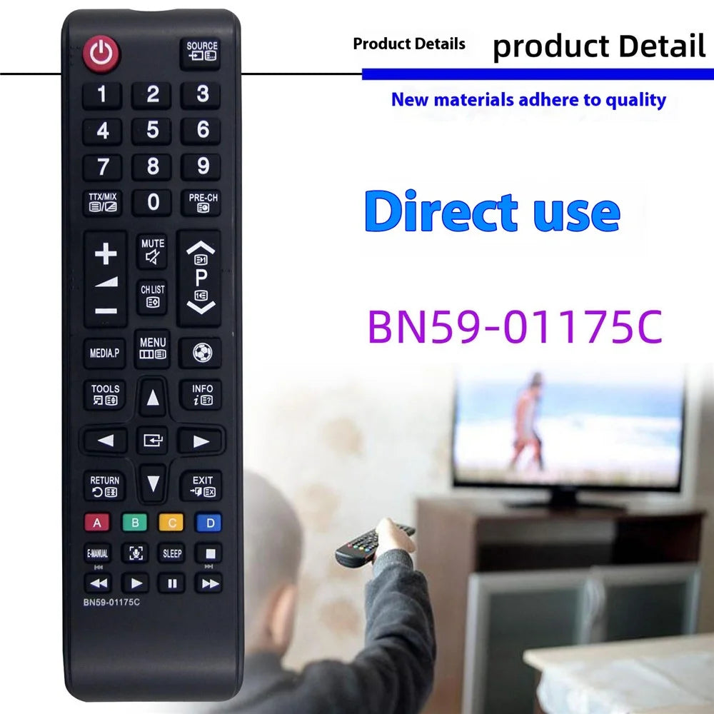 BN59-01175C For Samsung TV Remote Control Ergonomic Design Infrared Controller - 2