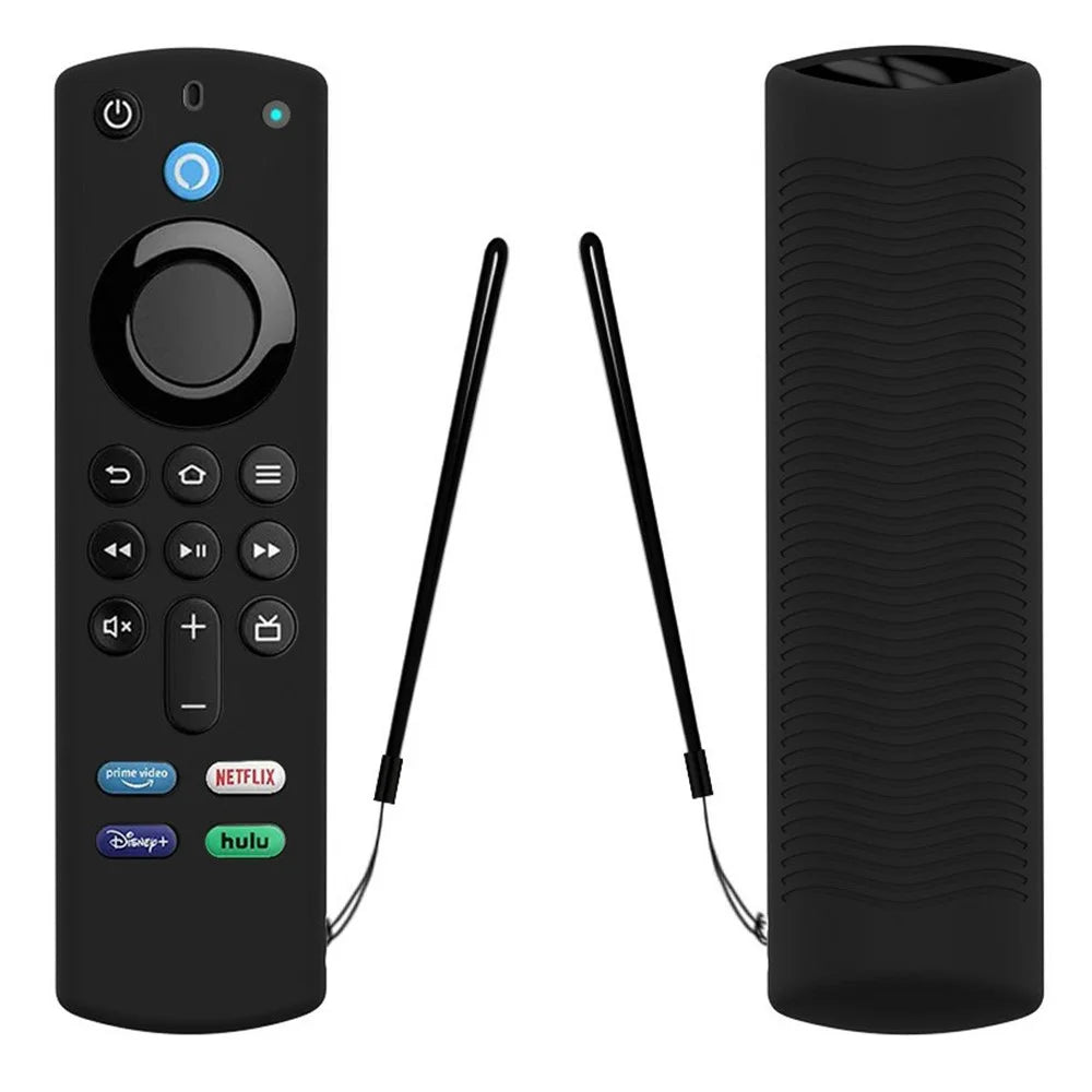 Y27 Silicone Anti-drop Remote Controller Protective Case Cover for Amazon Alexa Voice Remote 3rd Gen - Black - 1