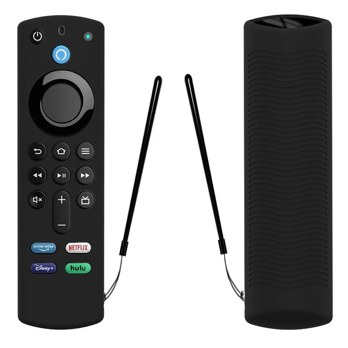 Y27 Silicone Anti-drop Remote Controller Protective Case Cover for Amazon Alexa Voice Remote 3rd Gen - Black - 1